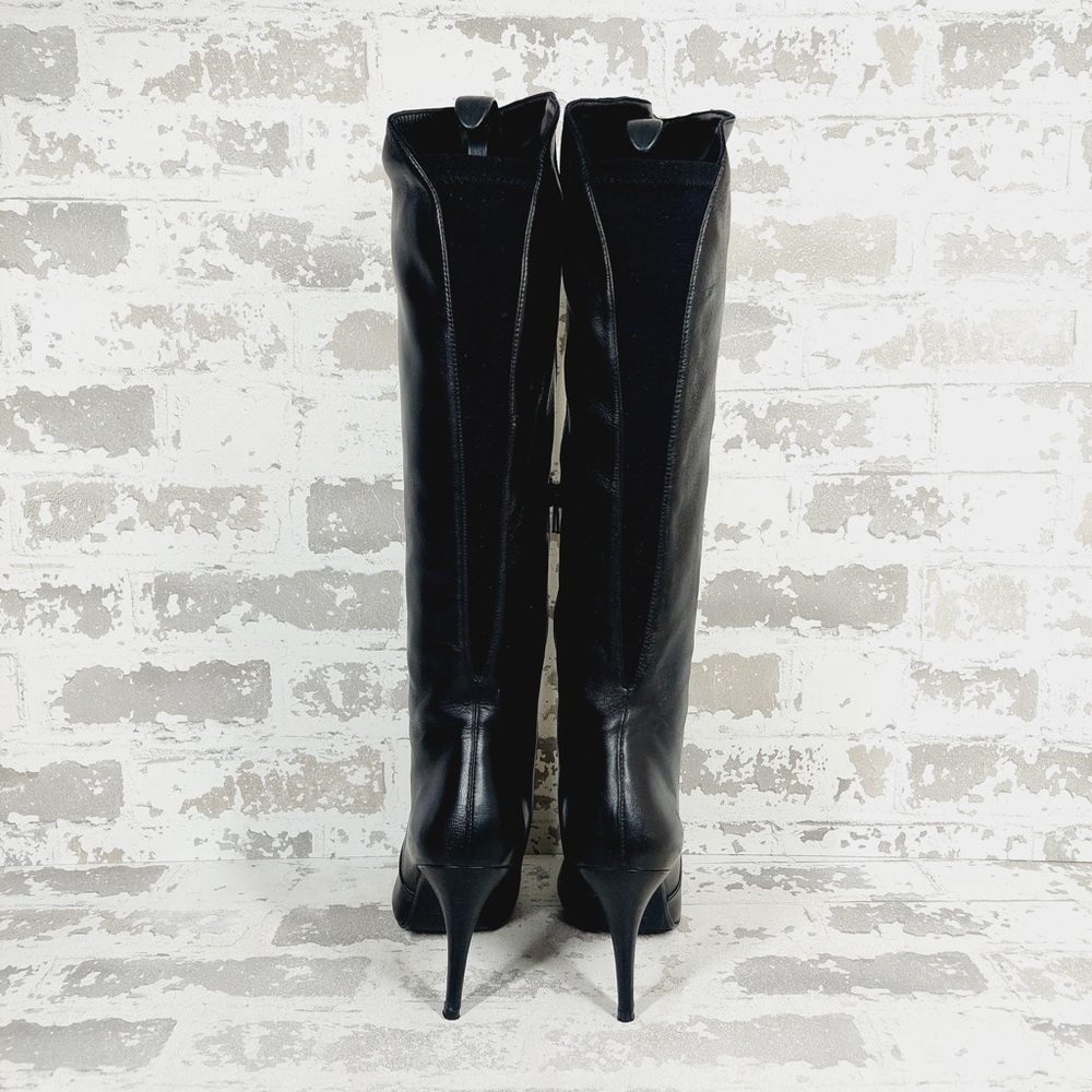 Stuart Weitzman Nappa Leather Stretch Knee High Stiletto Boots F667 - Picture 5 of 16